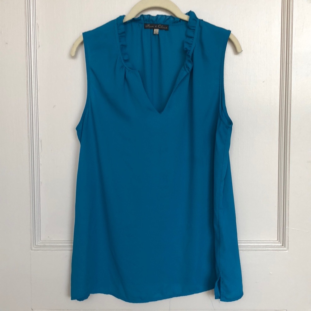 Ross and Olive blue blouse